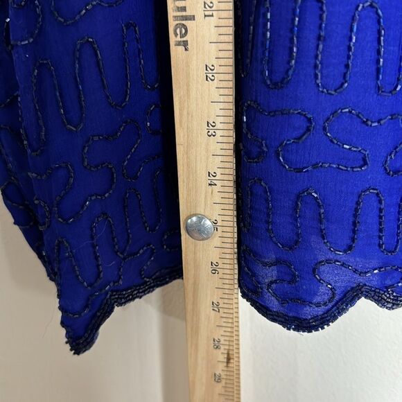 Cervelle ladies beaded sequin silk blouse top size 3X - Picture 8 of 11